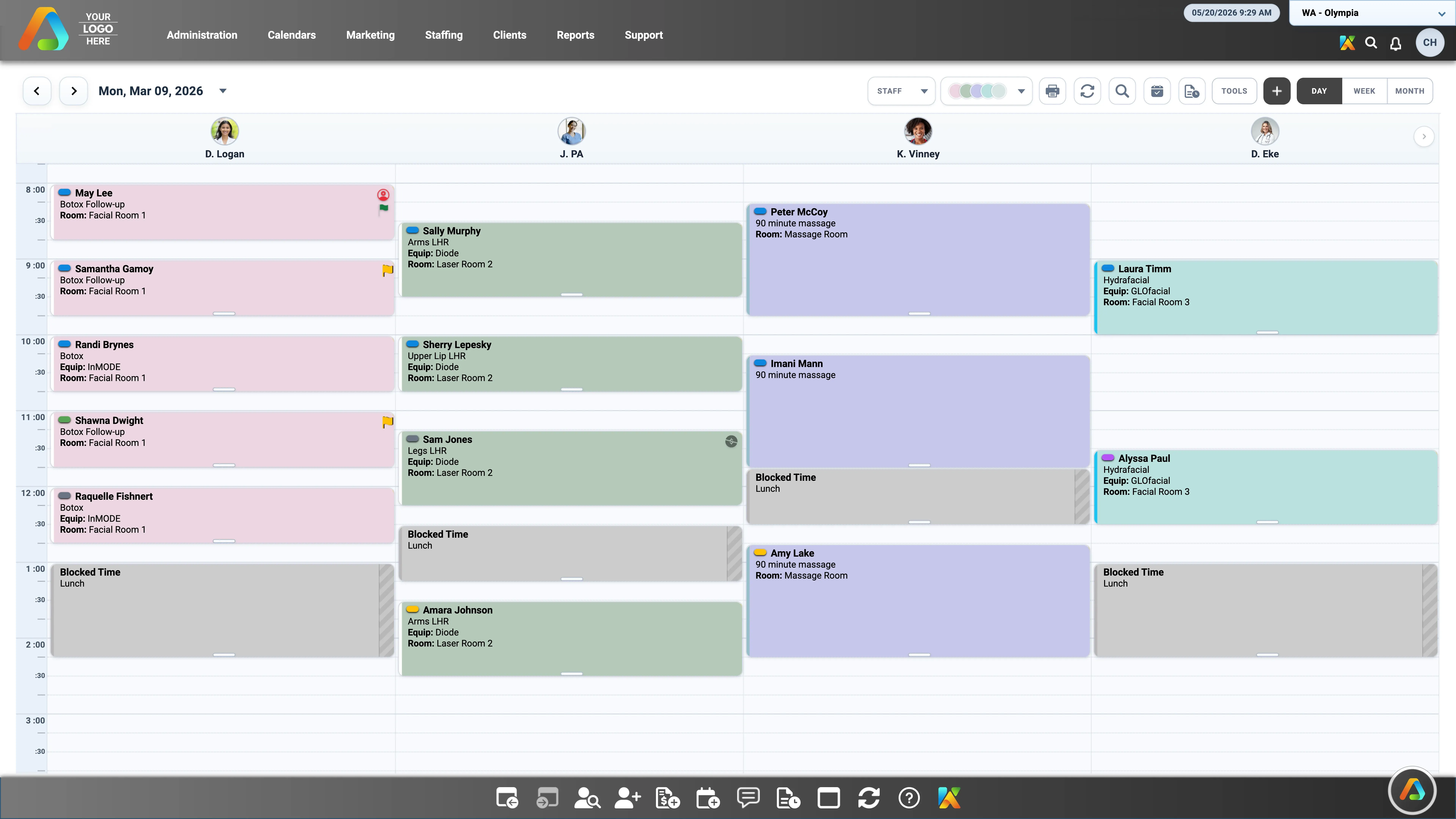 AestheticsPro software screenshot
