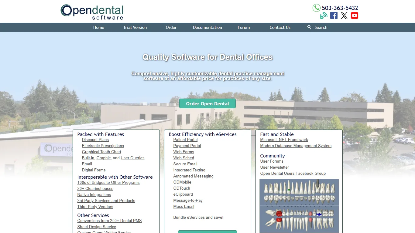 Open Dental software screenshot